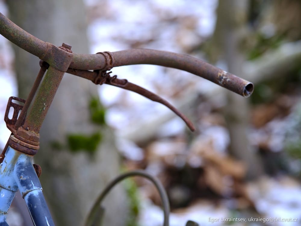 Rusty bike handle