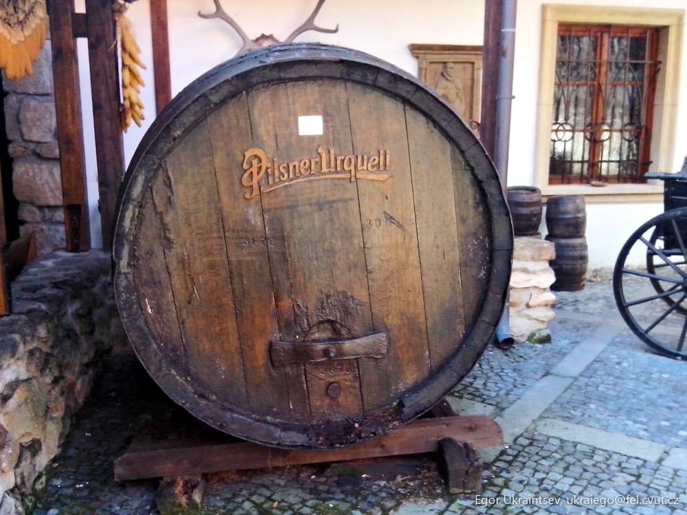 Old wine barrel