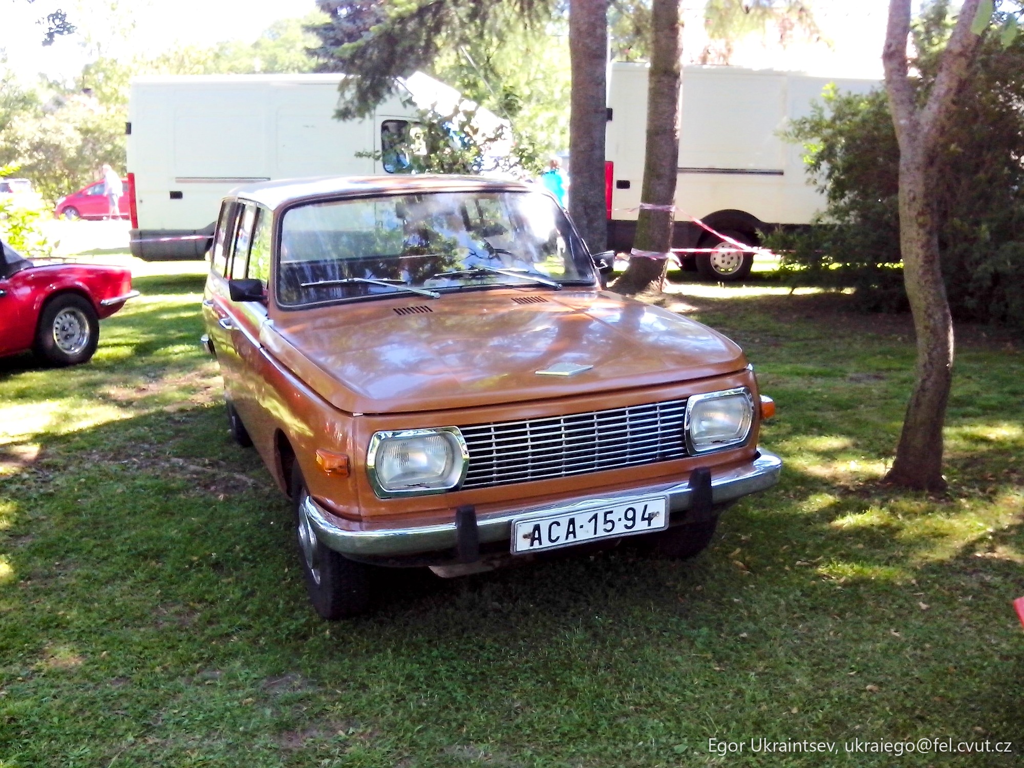 Old car parked