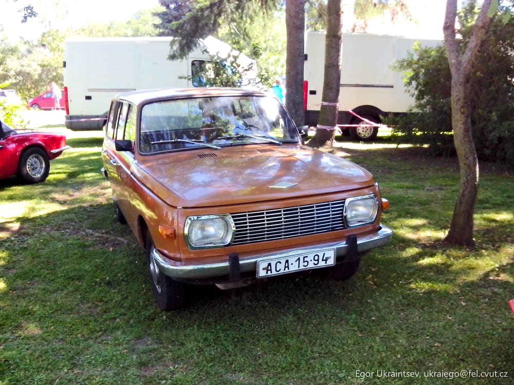 Old car parked