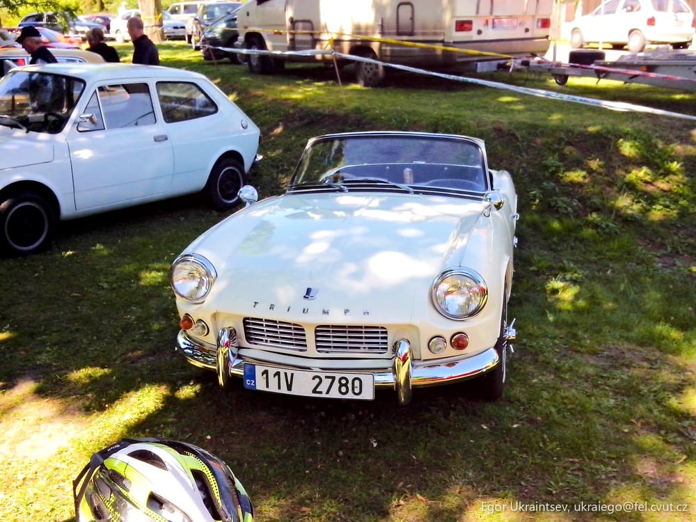 Old car parked