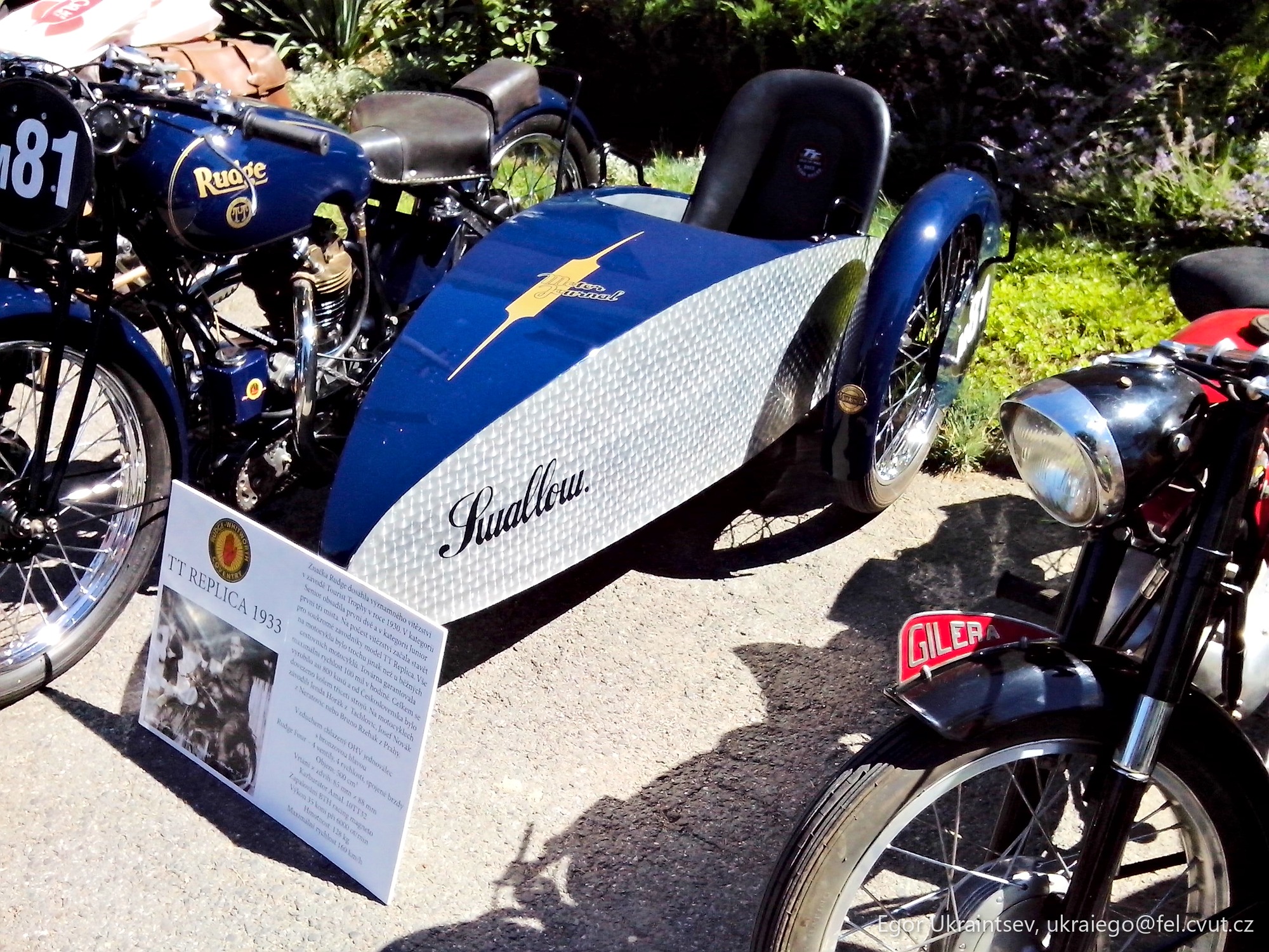 Motorcycle parked