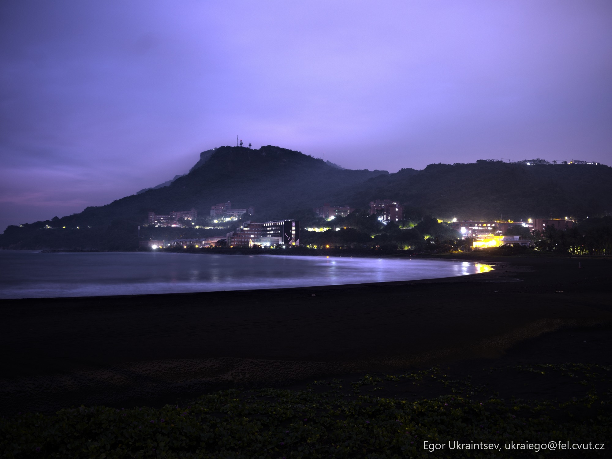Beach at night