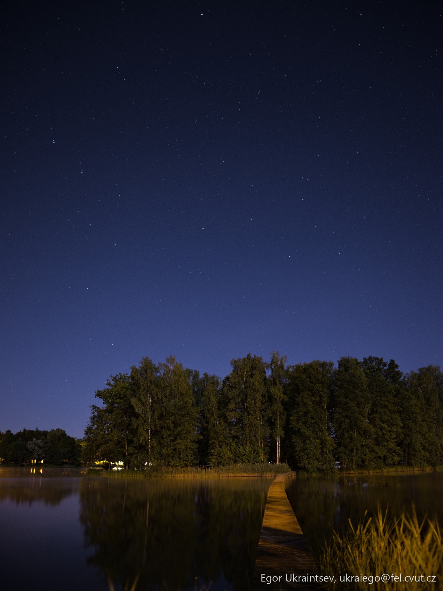 Lake at night