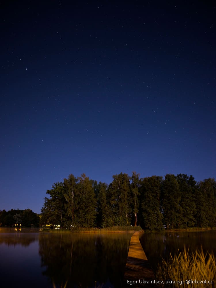 Lake at night
