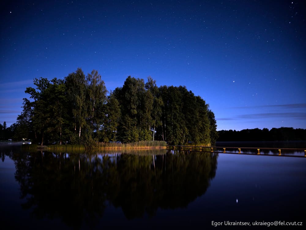 Lake at night