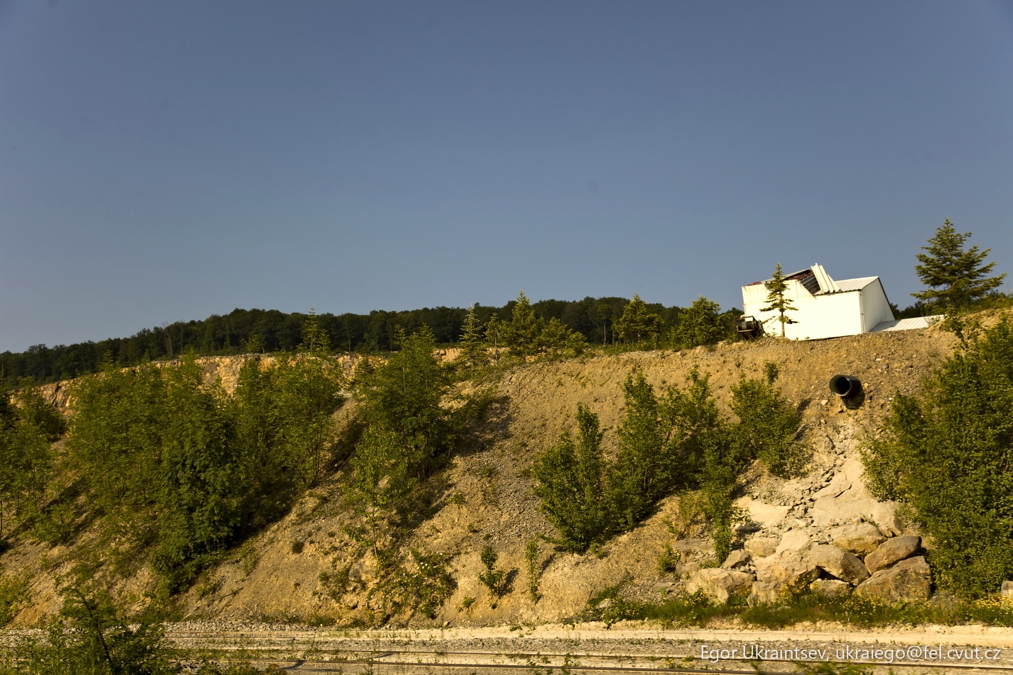 House on the side of a hill