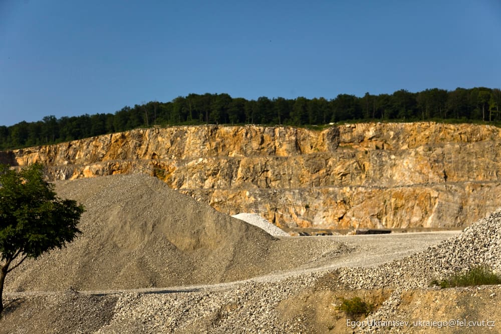 Large pile of gravel