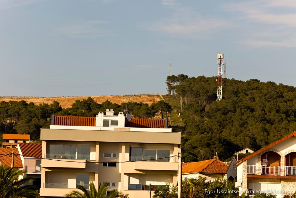 Houses in a residential area