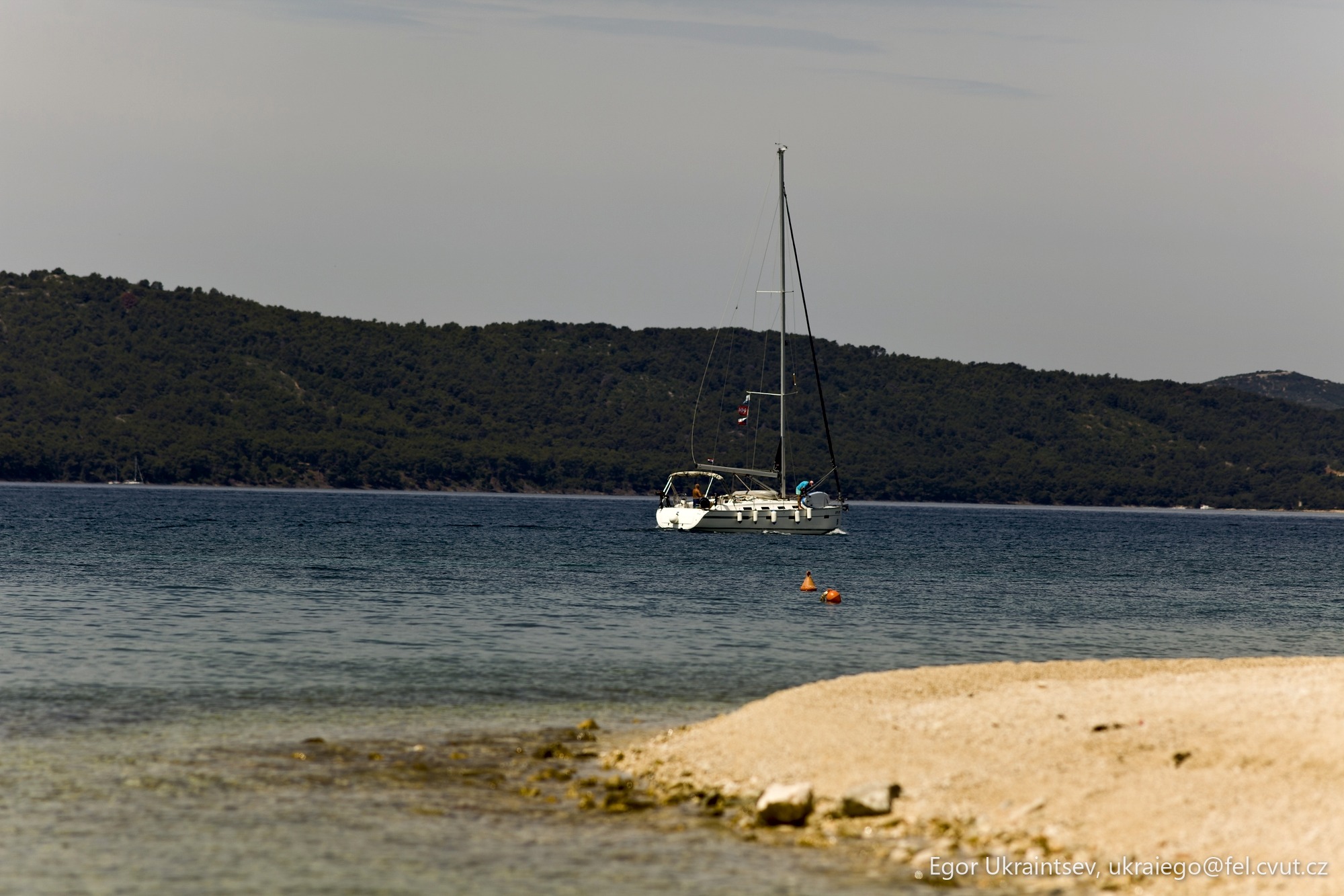 Sailboat in the water