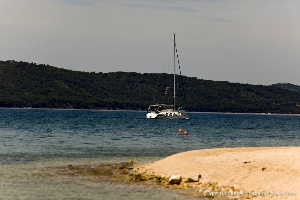 Sailboat in the water