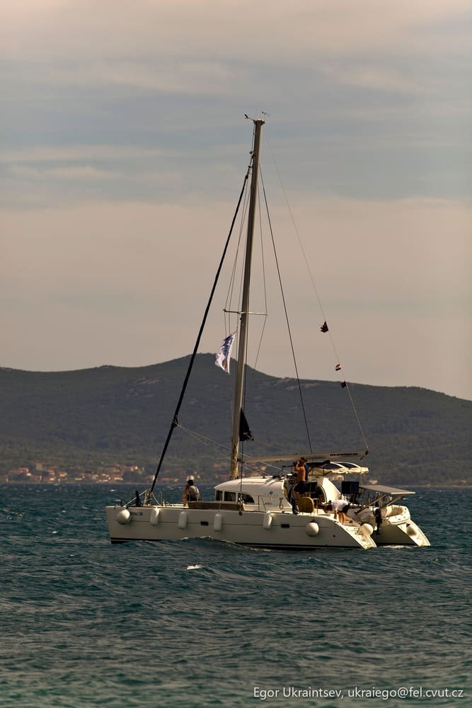 Sailboat in the water