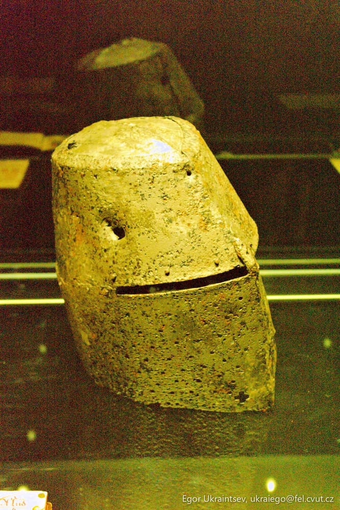 Rock in a glass case