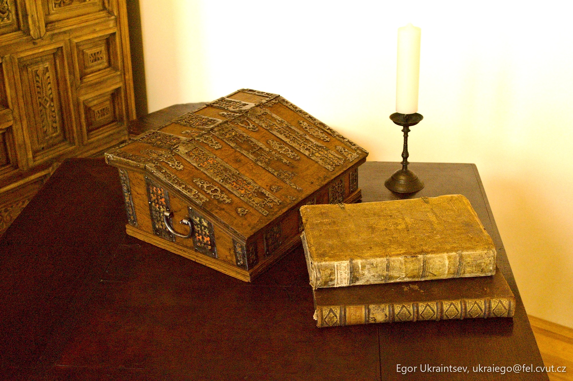 Old wooden box