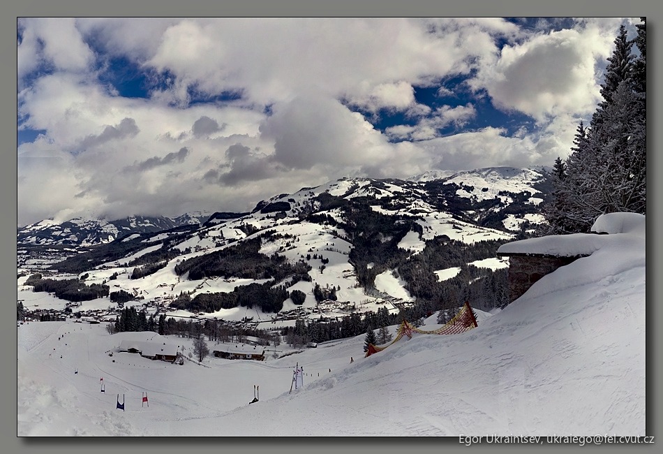 Ski resort in the french