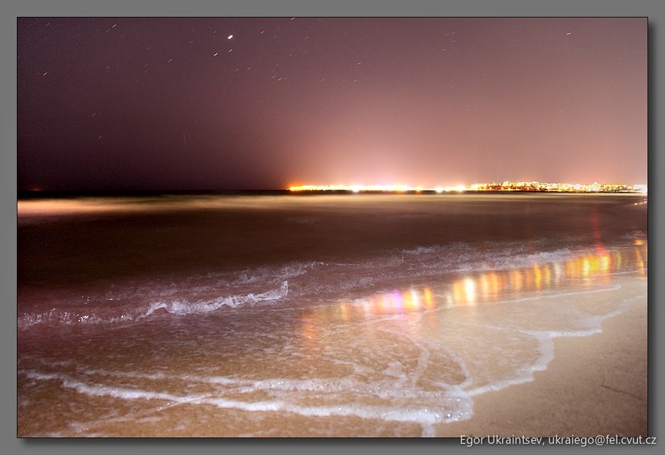 Beach at night