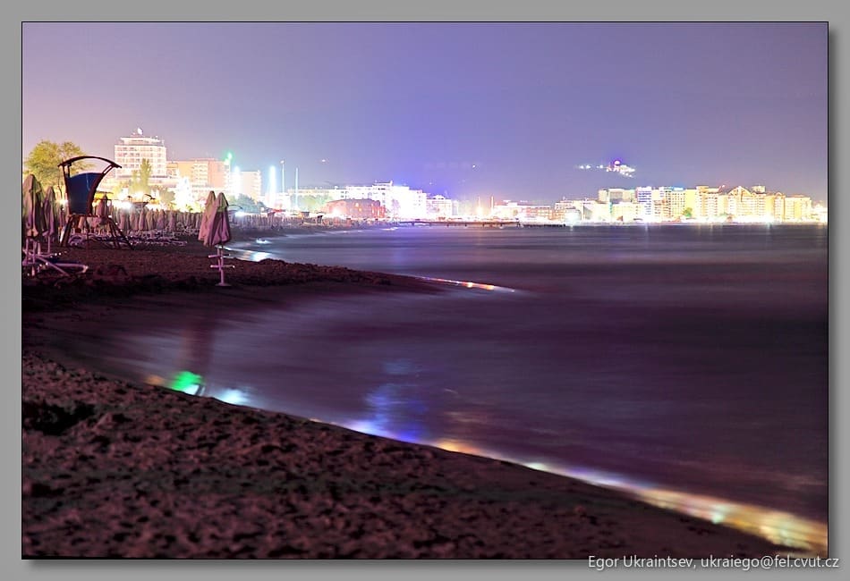 Beach at night