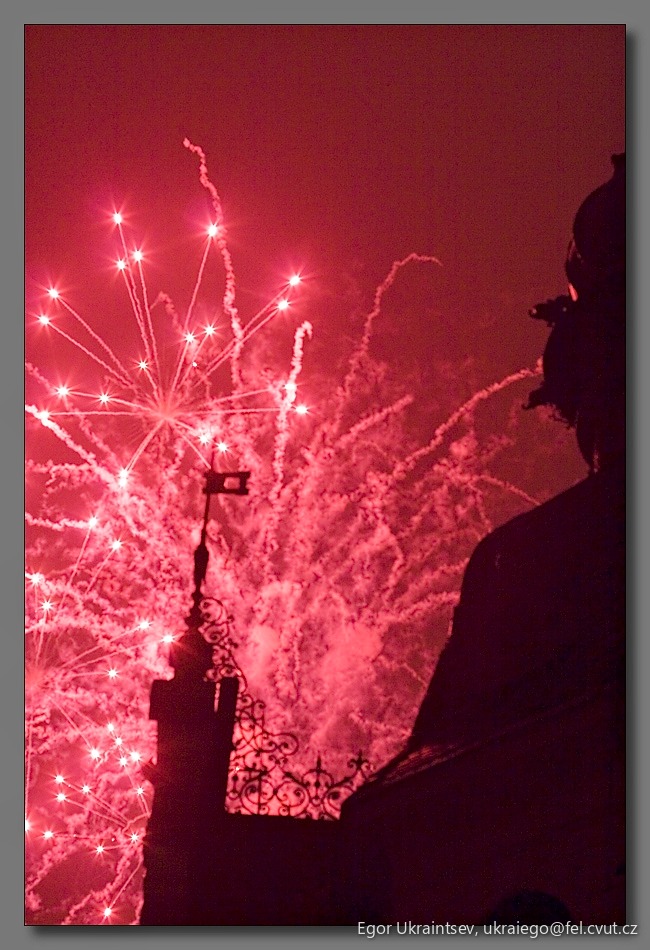 Fireworks in the sky