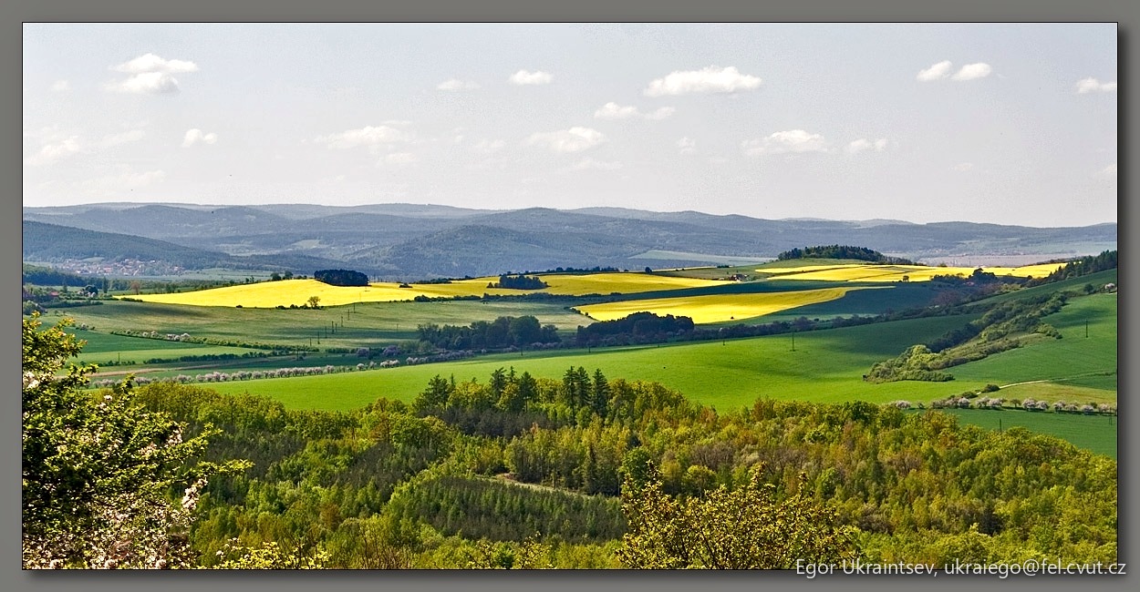 Rolling hills in tuscany italy