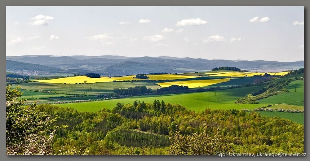 Rolling hills in tuscany italy