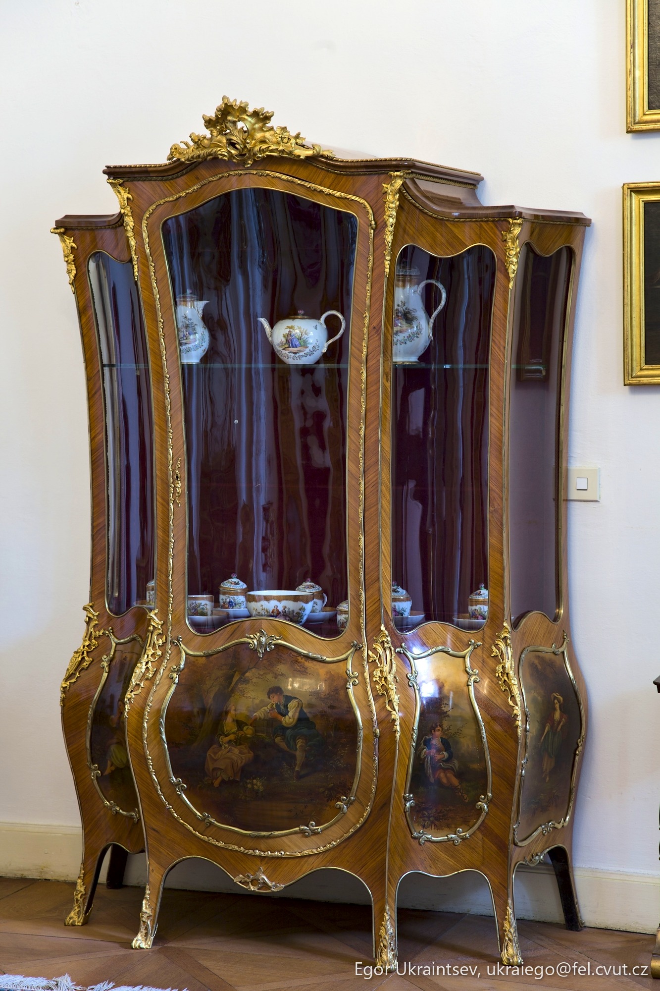 Antique dresser in a living