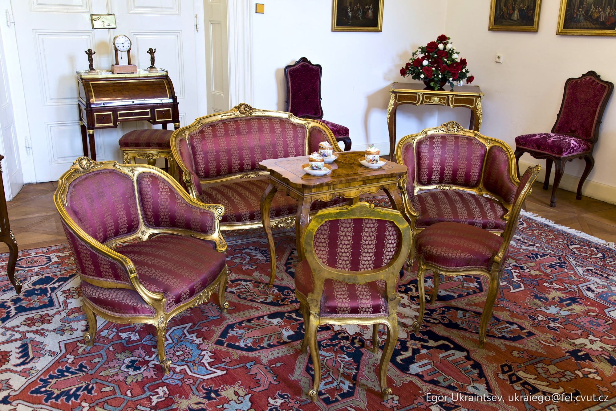 Living room with chairs