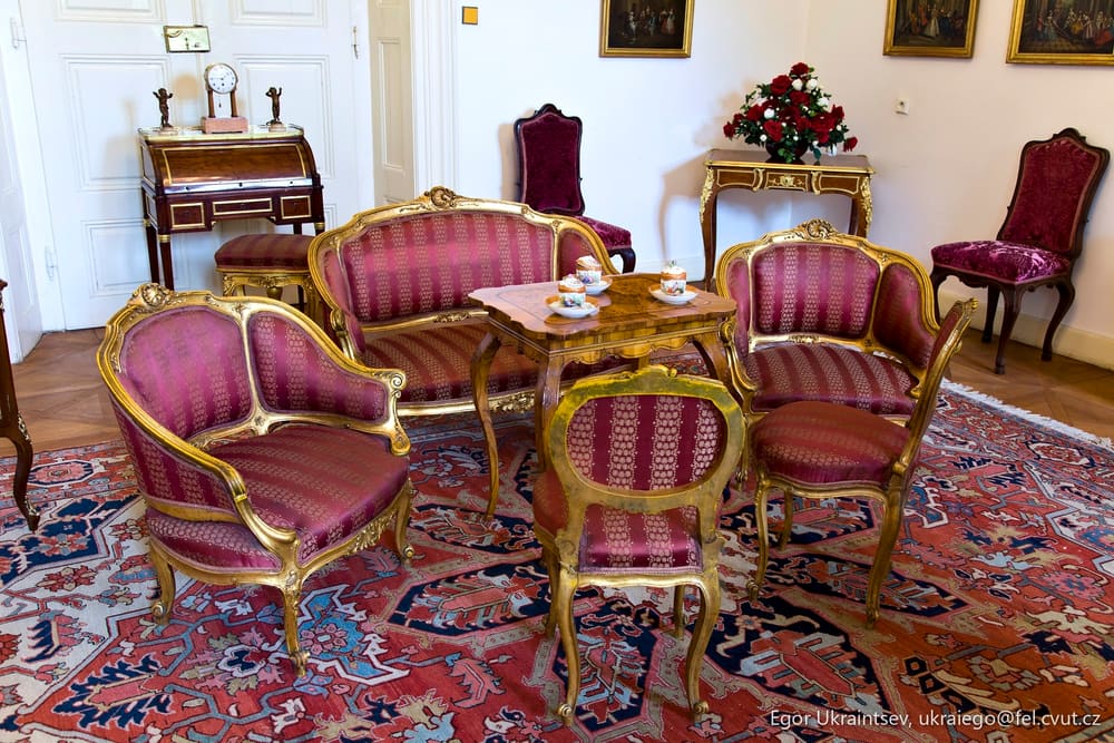 Living room with chairs