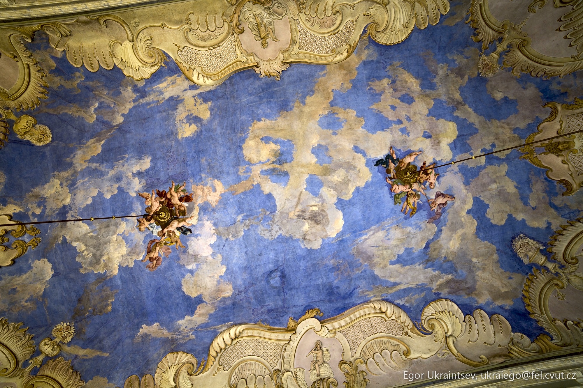 Painted ceiling