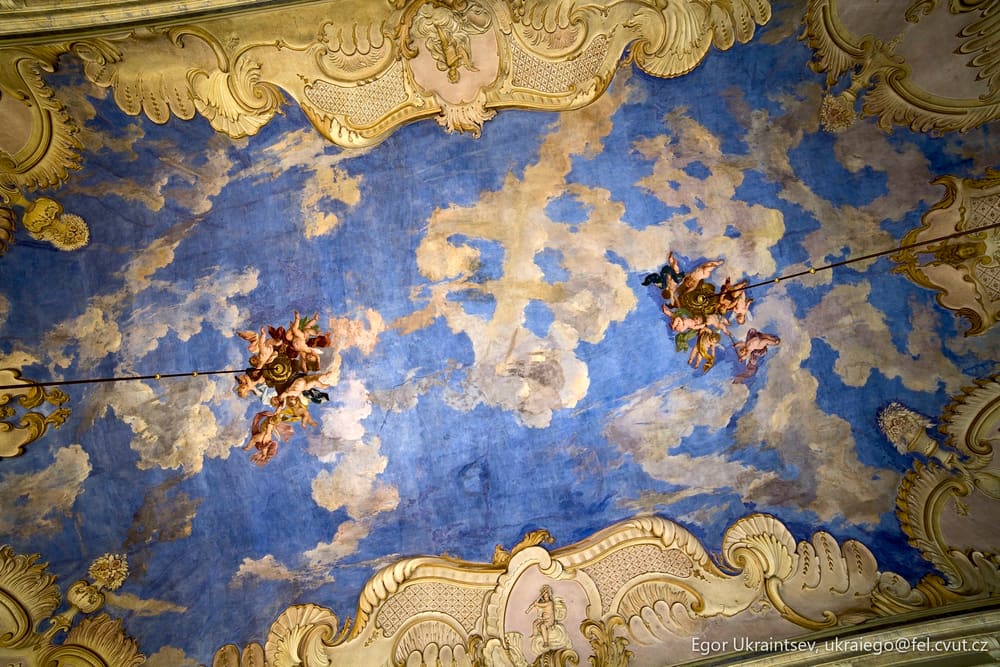 Painted ceiling
