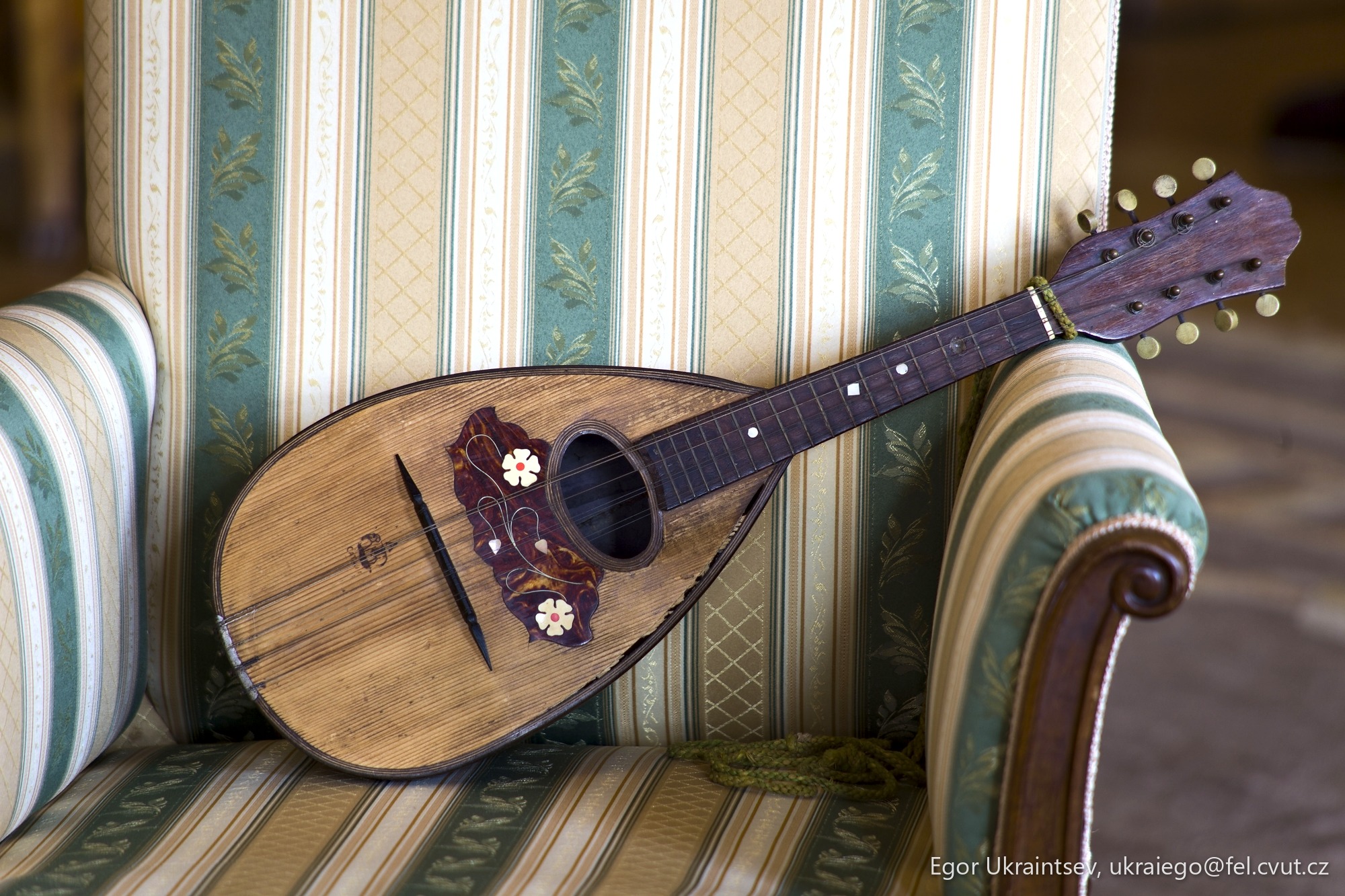 Guitar on a chair
