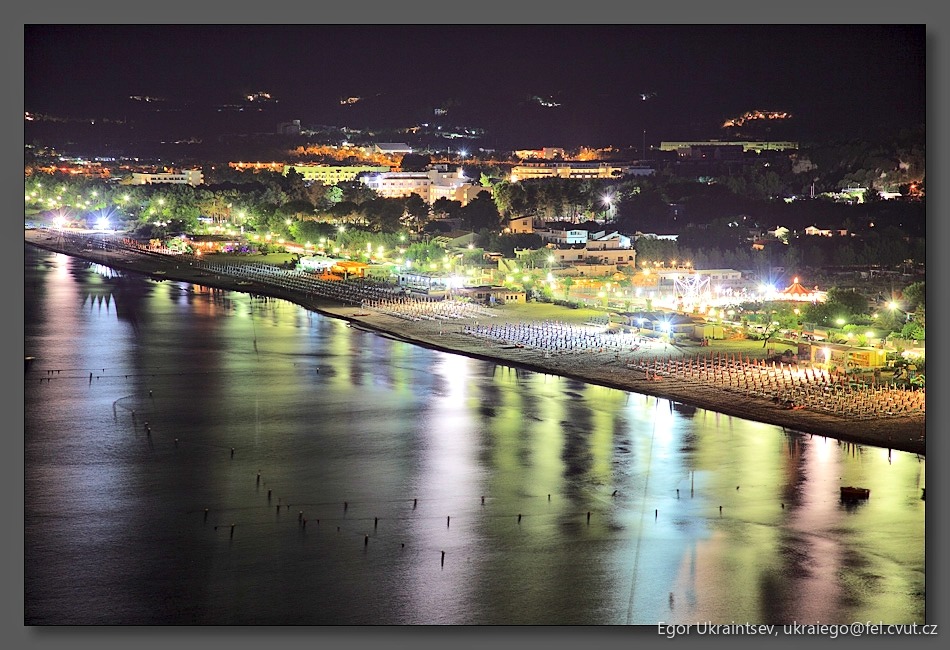 Nile river at night