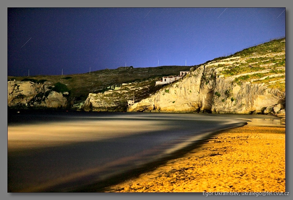 Beach at night