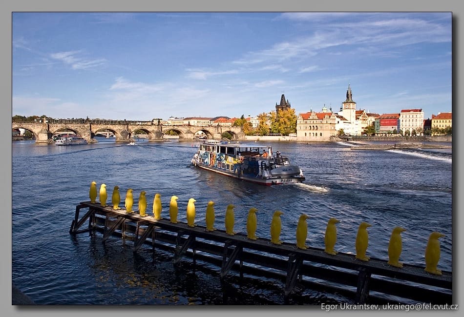 Boat on the vlta river
