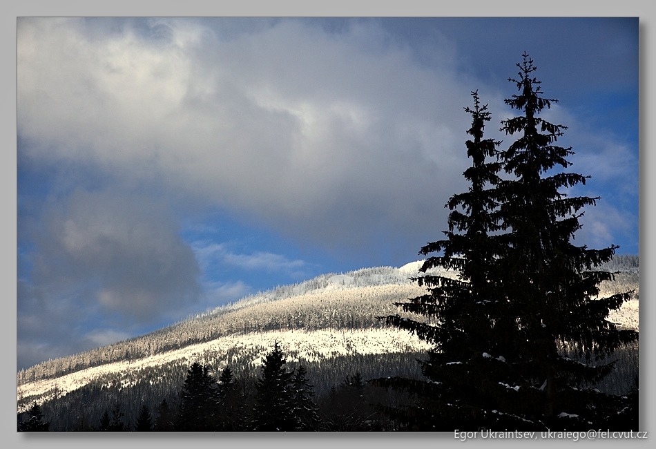 Snow covered mountain