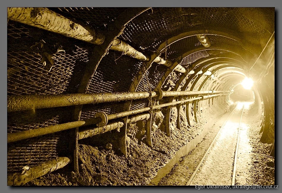Tunnel at night