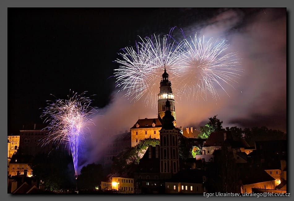 Fireworks in the sky