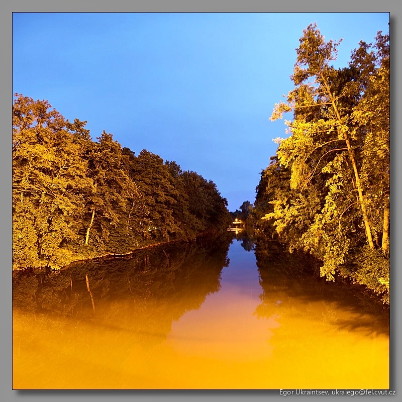 Canal at night