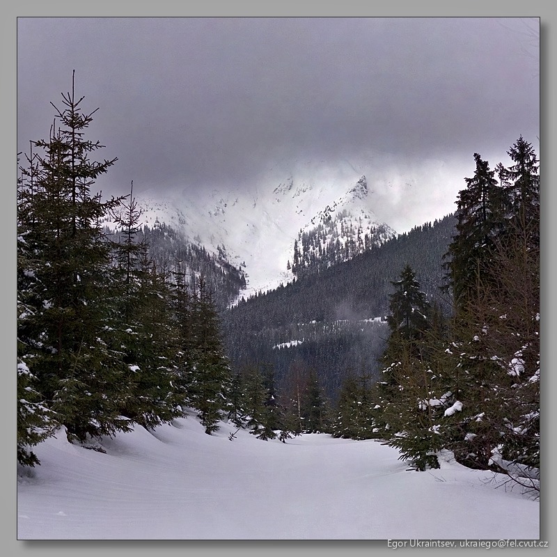 Snow covered mountain
