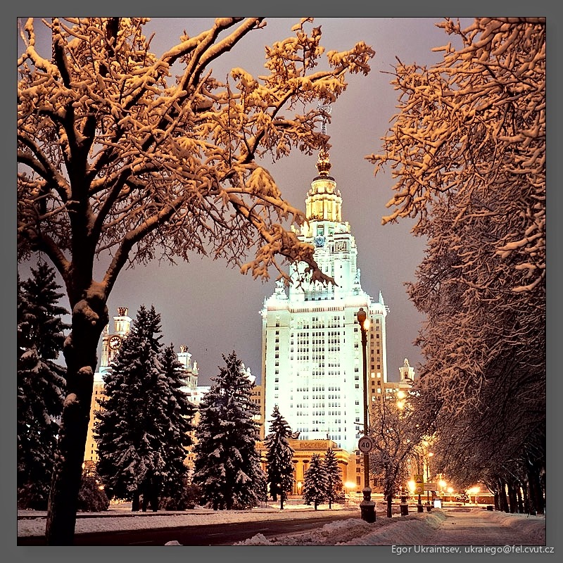 State capitol building in winter