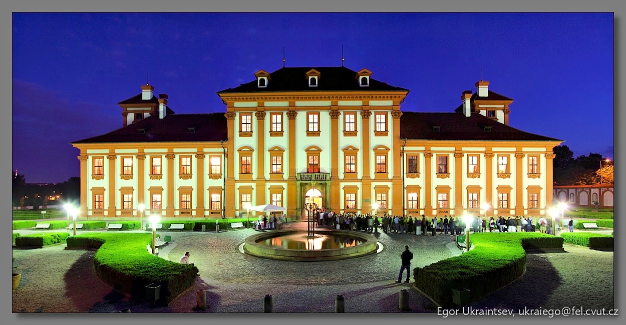 Old building at night