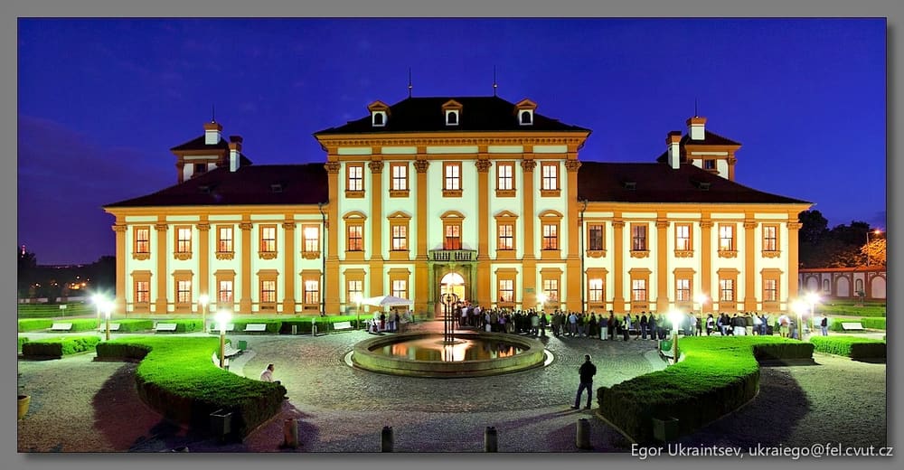 Old building at night