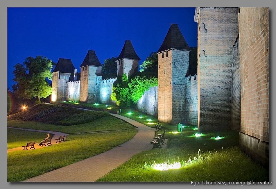 Castle at night