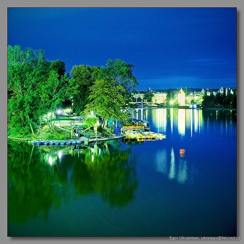 Lake at night