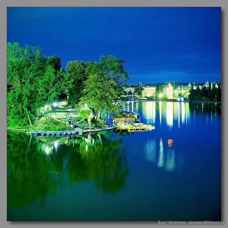 Lake at night