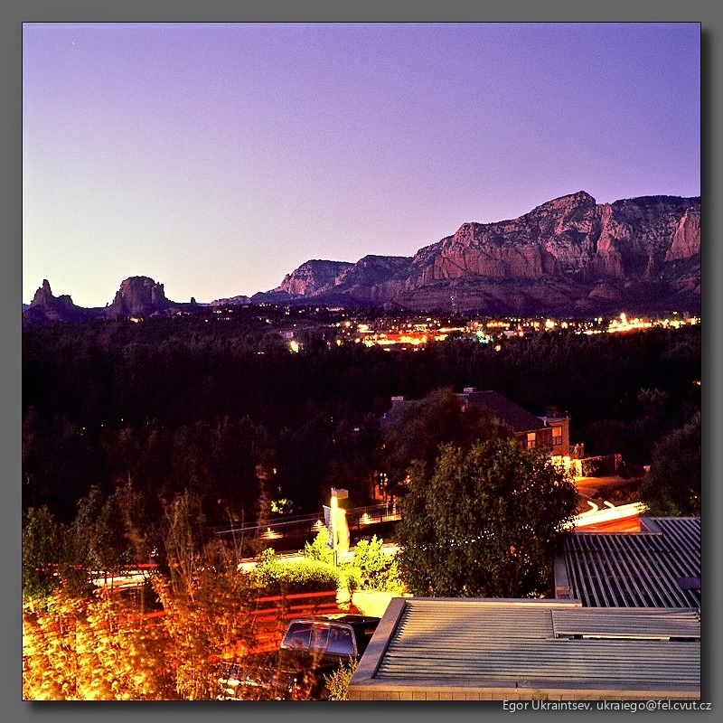 City of sedona at night