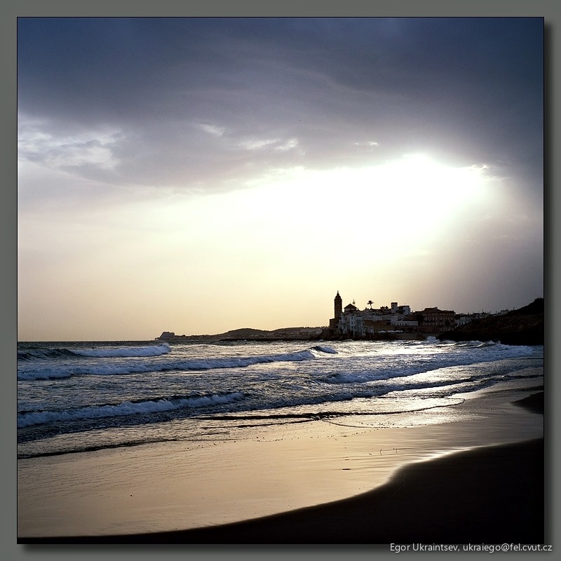 Beach at sunset
