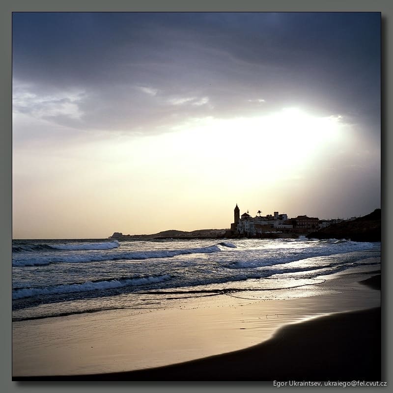 Beach at sunset