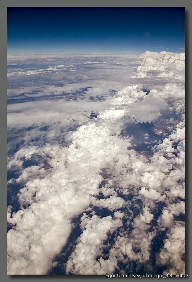 Clouds taken from an airplane