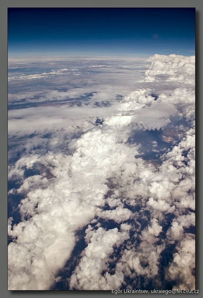 Clouds taken from an airplane