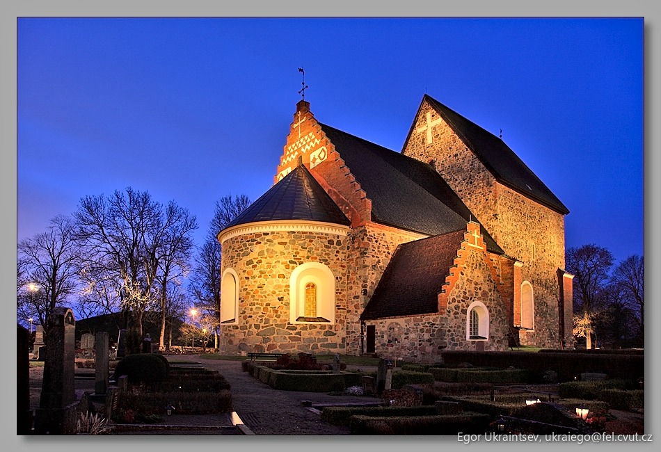 Church at night